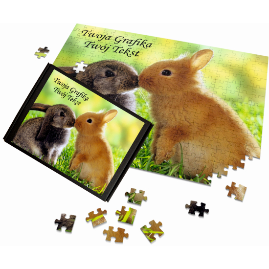 Puzzle Foto z Dowolnym Nadrukiem Zdjęciem Napisem Grafiką Logo A3+ 500 el